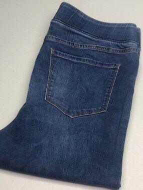 LIKE NEW OLD NAVY ROCKSTAR SUPER SKINNY MID-RISE JEGGING JEANS 16/33x25 ⭐️